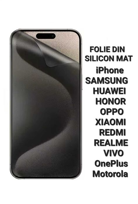 Folie Silicon Clar/Mat Xiaomi Redmi Note 9 10 11 12 13 14 15 T PRO