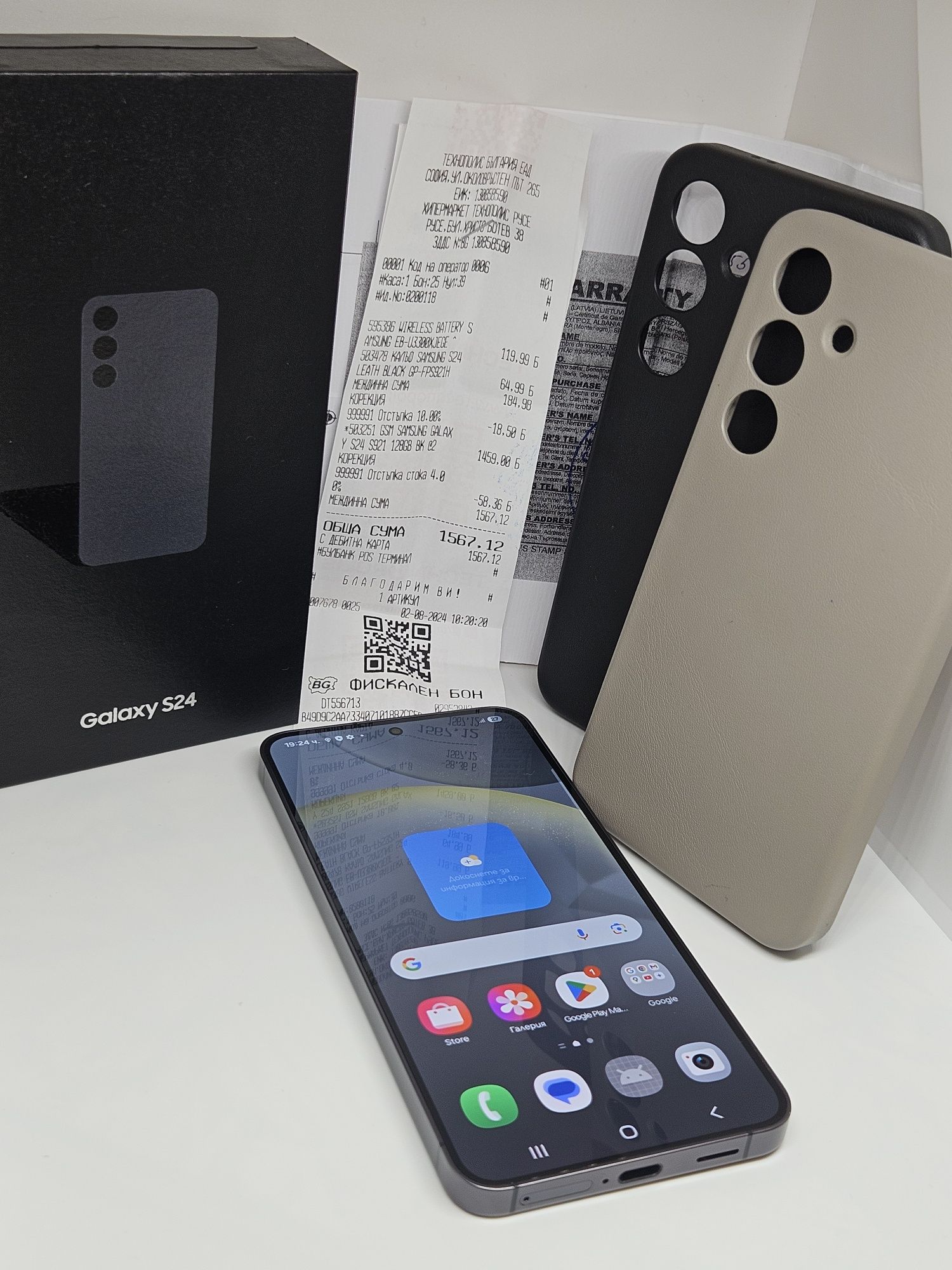 Samsung Galaxy S24 128Gb/8Ram Onix Gray Гаранция