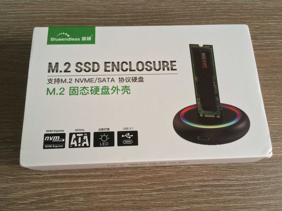 adaptor, rack ssd m.2 la usb 3 si C, nvme si sata, M si B+M key