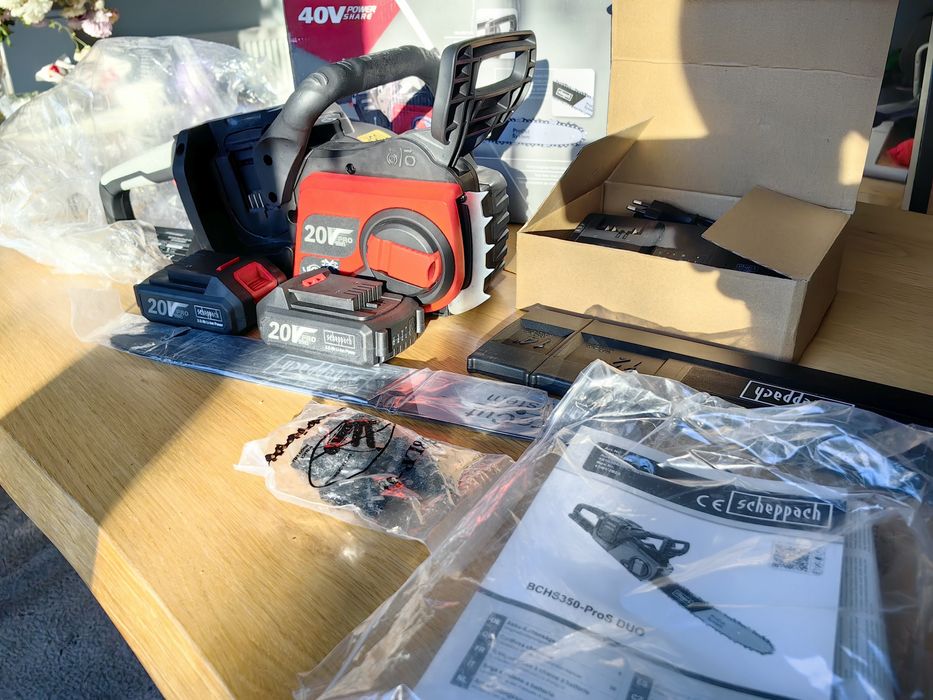 Продавам акумулаторна резачка Scheppach BCHS350-20Li PROS DUO и Schepp