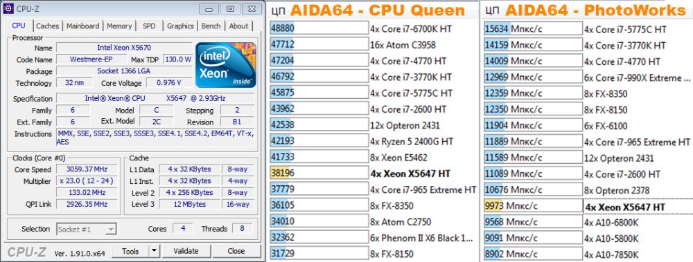 X58-антикризисный комплект! CPU X5677 4 ядра, 8 пот 3.46GHz + 8Gb DDR3