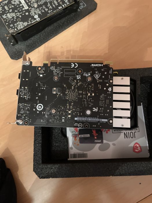 Видеокарта MSI GeForce RTX 3050 Ventus 2X 6GB OC — как новая