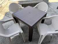 Маса със столове комплект ратан градински