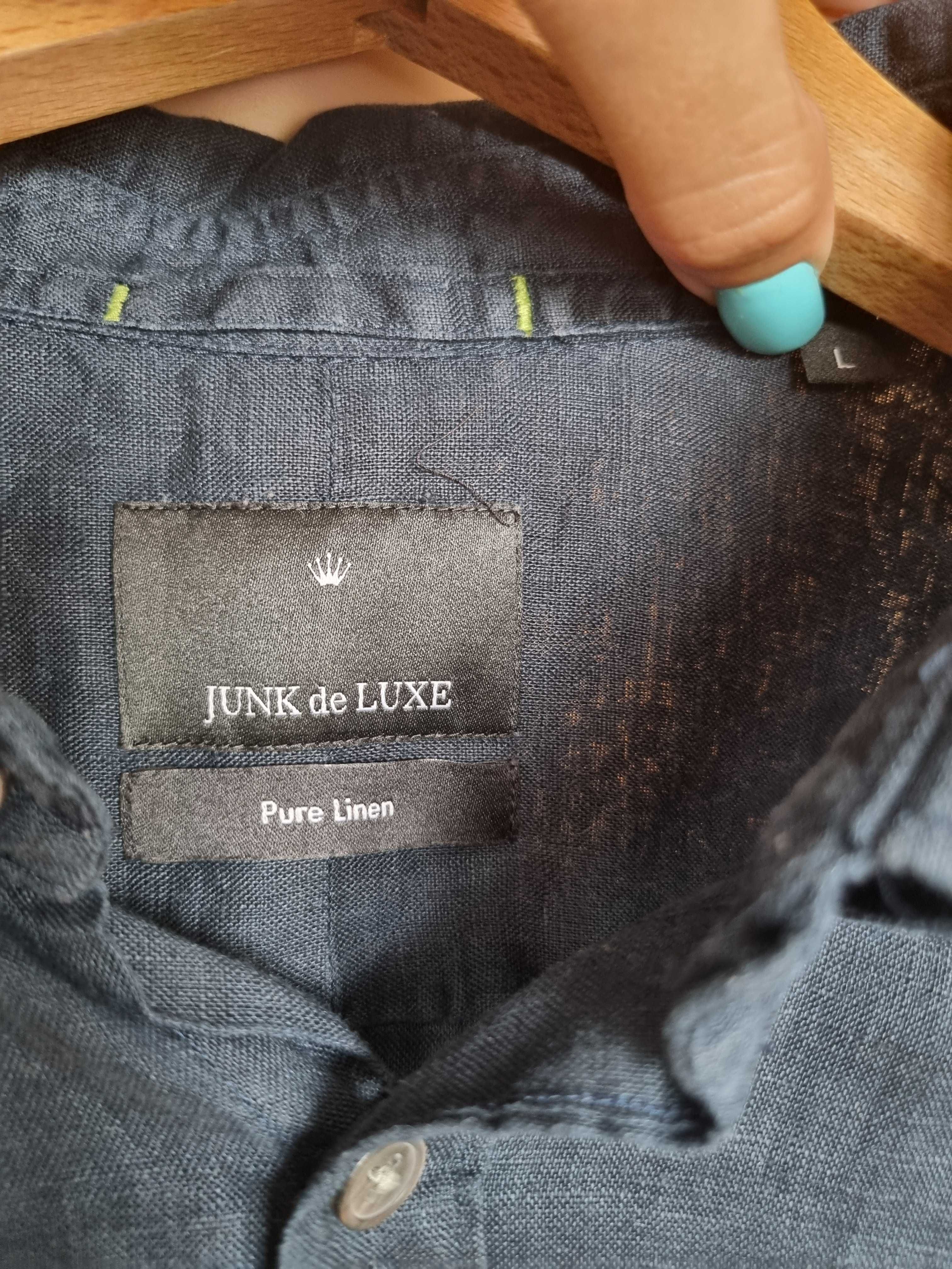 Ленена мъжка риза Junk de Luxe, размер L
