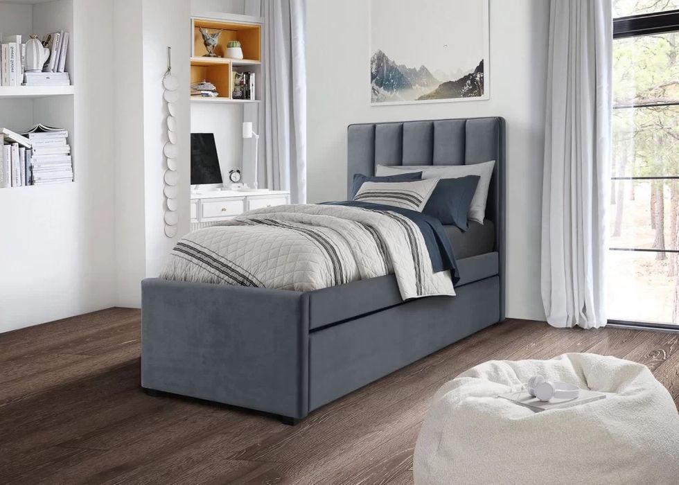 Тапицирано легло Russo Сиво