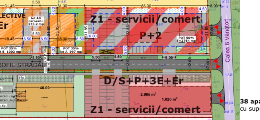 Vand teren cu PUZ 3000mp strada 6Vanatori