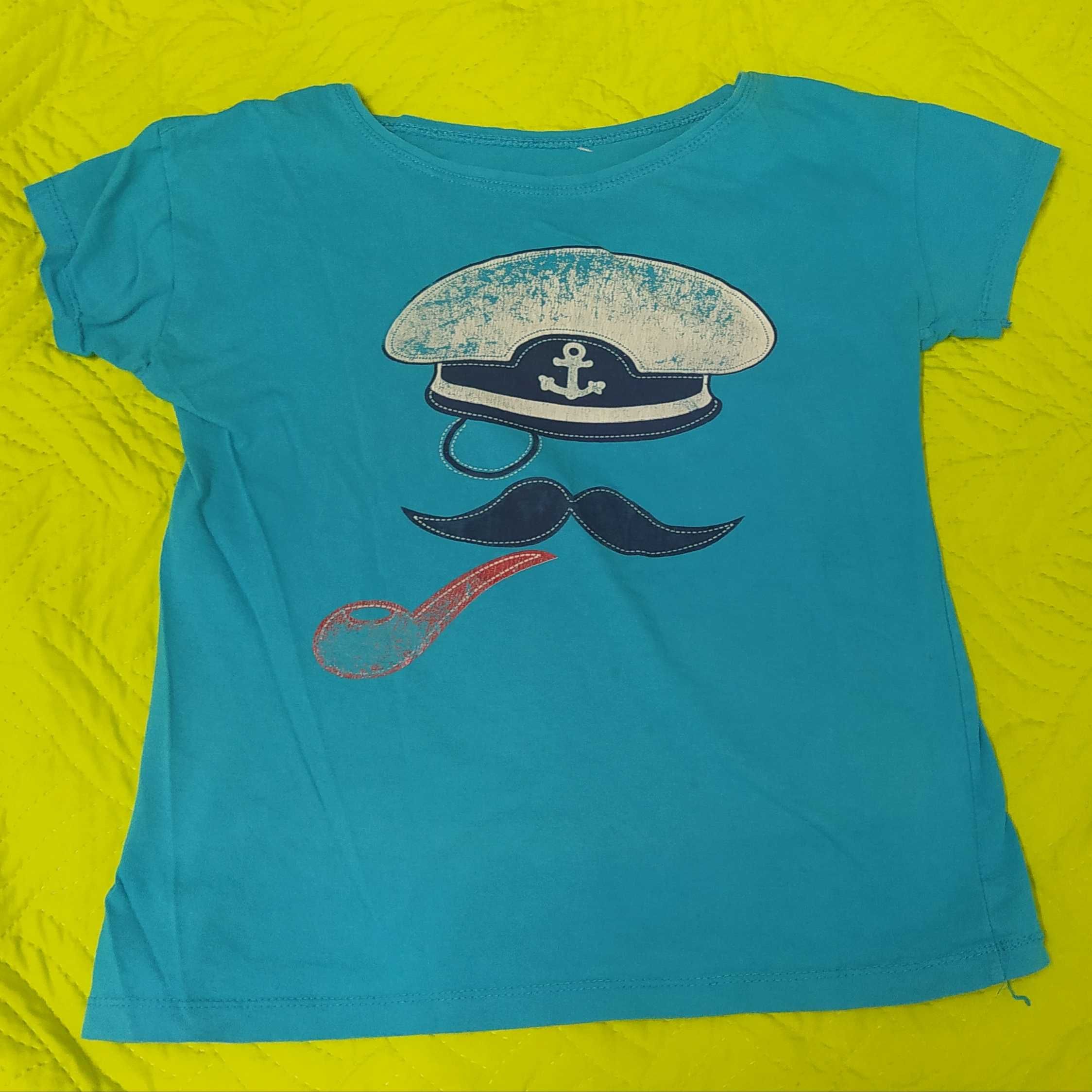 Синя моряшка тениска, размер S