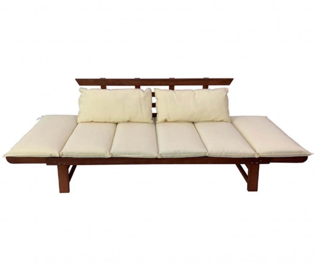 Диван Muhler Meranti с матрак и възглавница BEIGE.
