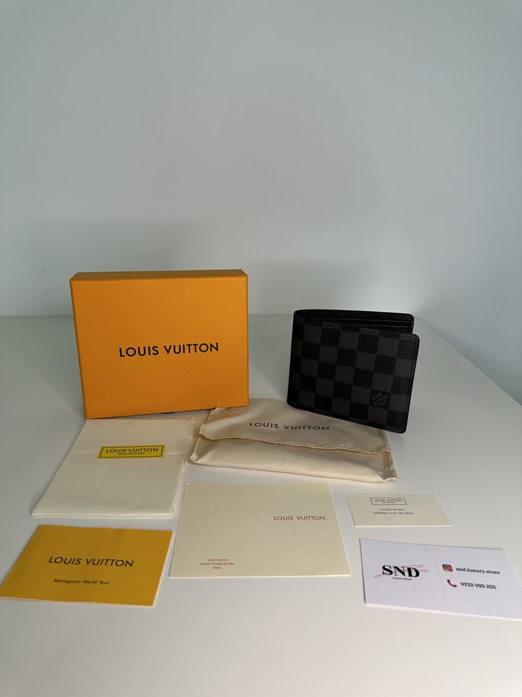 Portofel Louis Vuitton piele canvas 100% cutie inclusă