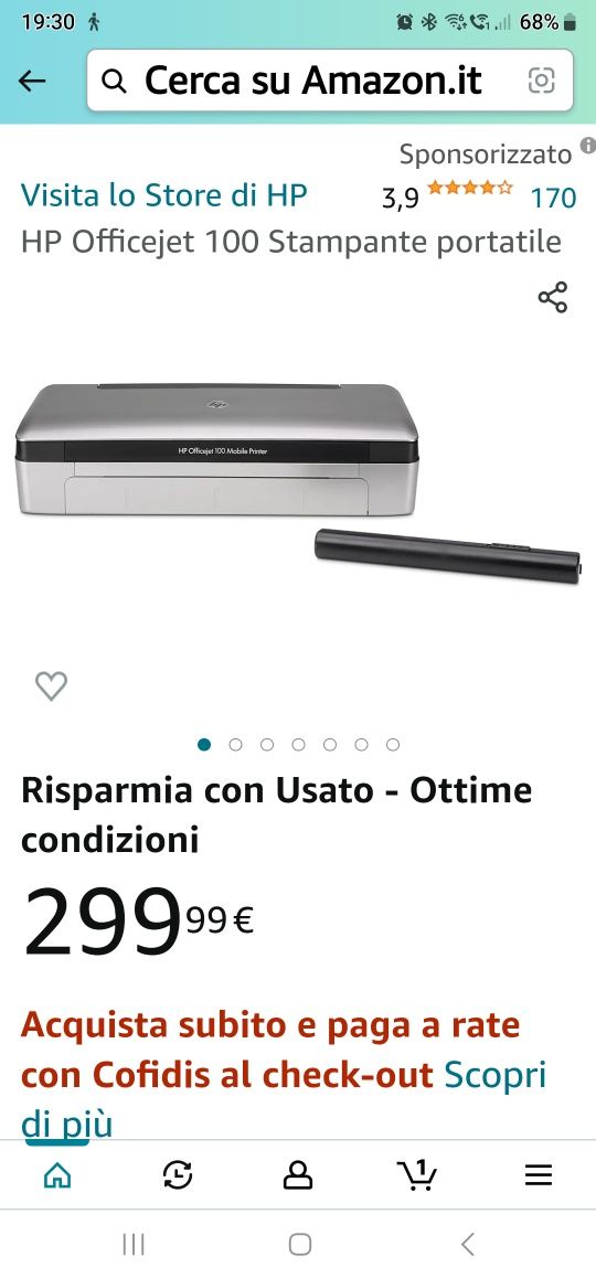 HP OFFICEJET 100 imprimanta portabila cu baterie