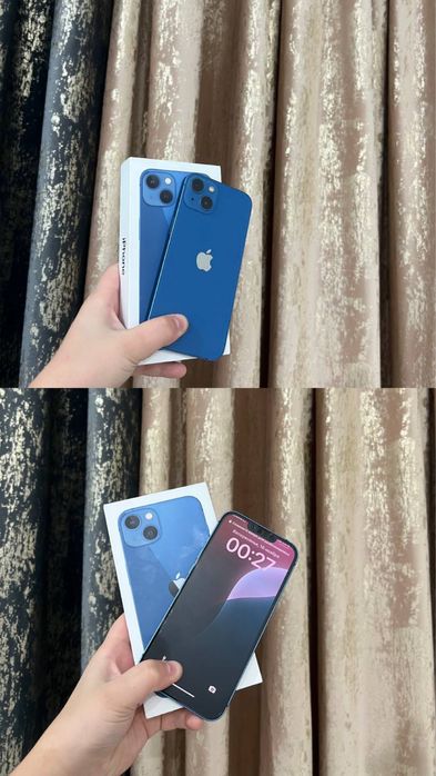 Айфон 13 мгб 128 акб 77 ремонт болмаған жаксы жағдайда. Каробкасы бар