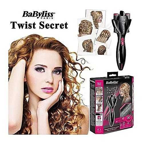 Автоматично сплитане на плитки на коса, прическа Babyliss Twist Secret