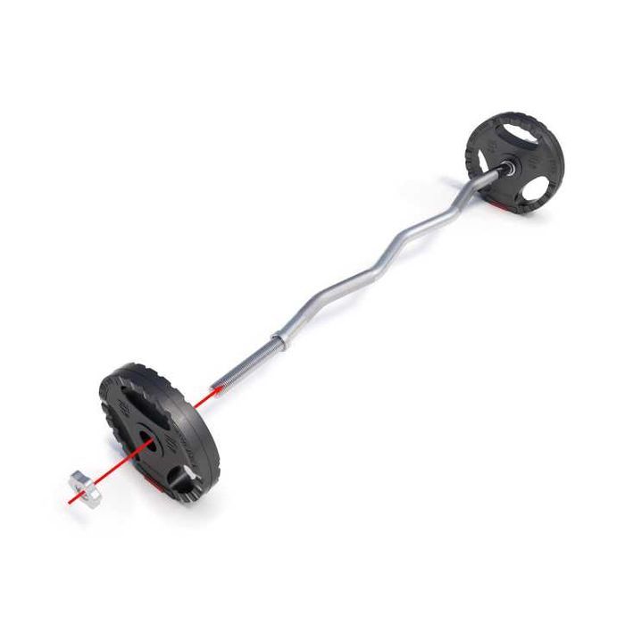 Set bară SZ și discuri cu grip 25 kg