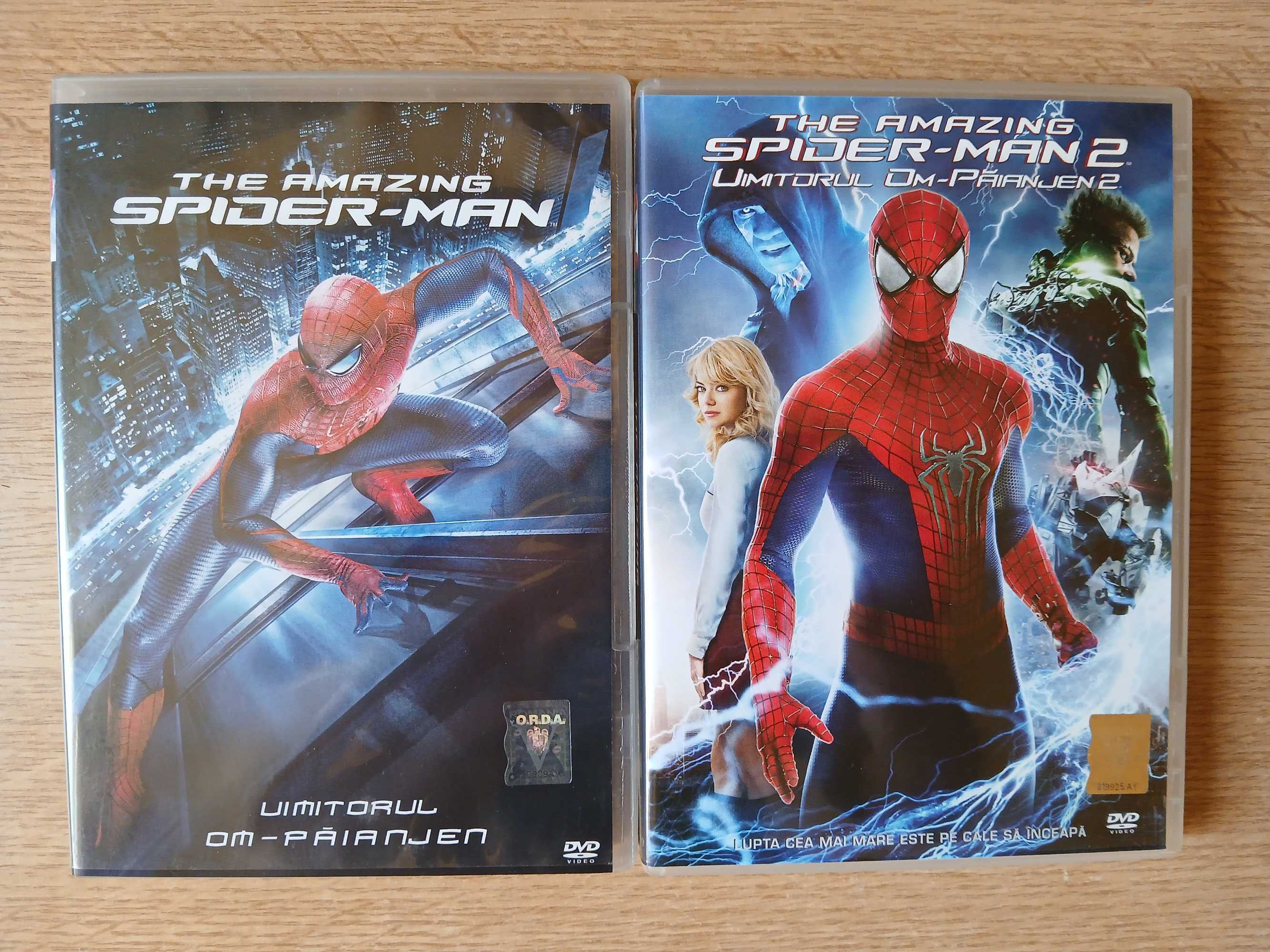 Filmele Amazing Spider-man 1 si 2 pe DVD