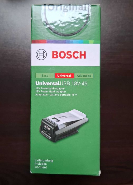 Bosch USB адаптер за батерия 18V