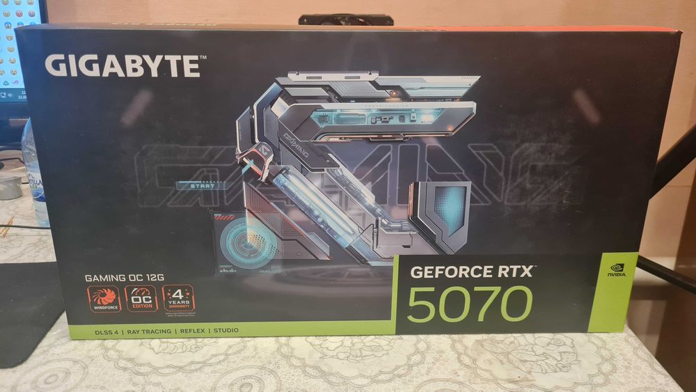 Новая Видеокарта GIGABYTE GeForce RTX 5070 GAMING OC 12G Запечатанная.