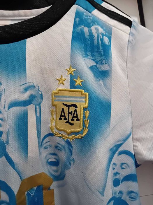 Оригинална детска фланелка на Аржентина - световни шампиони - Меси