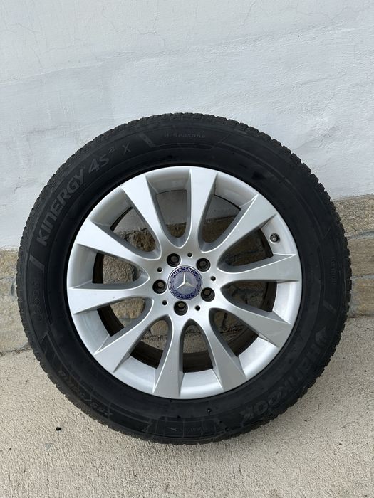 4Бр Оригинални джанти Mercedes 5x112 + 4бр Гуми Hankook 255/55/18