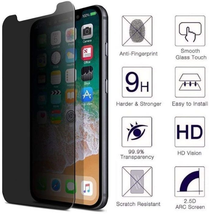 Husa Apple iPhone 11 PRO Magnetica cu spate din sticla + folie privacy