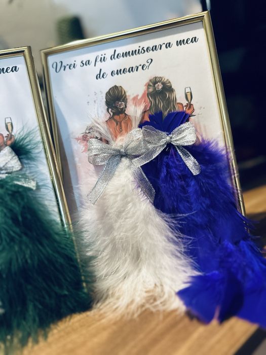 Tablouri 3D personalizate cu mesaje pentru domnisoarele de onoare