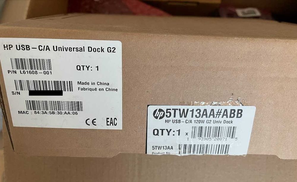 Нова докинг станция HP USB-C/A Universal Dock G2