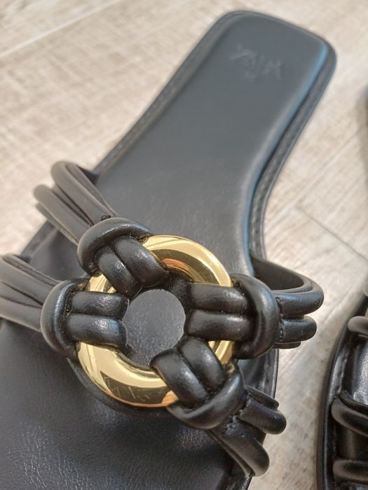 Slapi papuci Zara 36 negrii