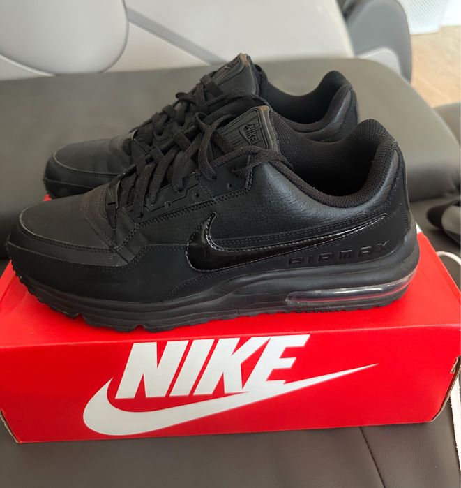 Nike Air Max LTD 3, 45,5 размер, черни кожени маратонки