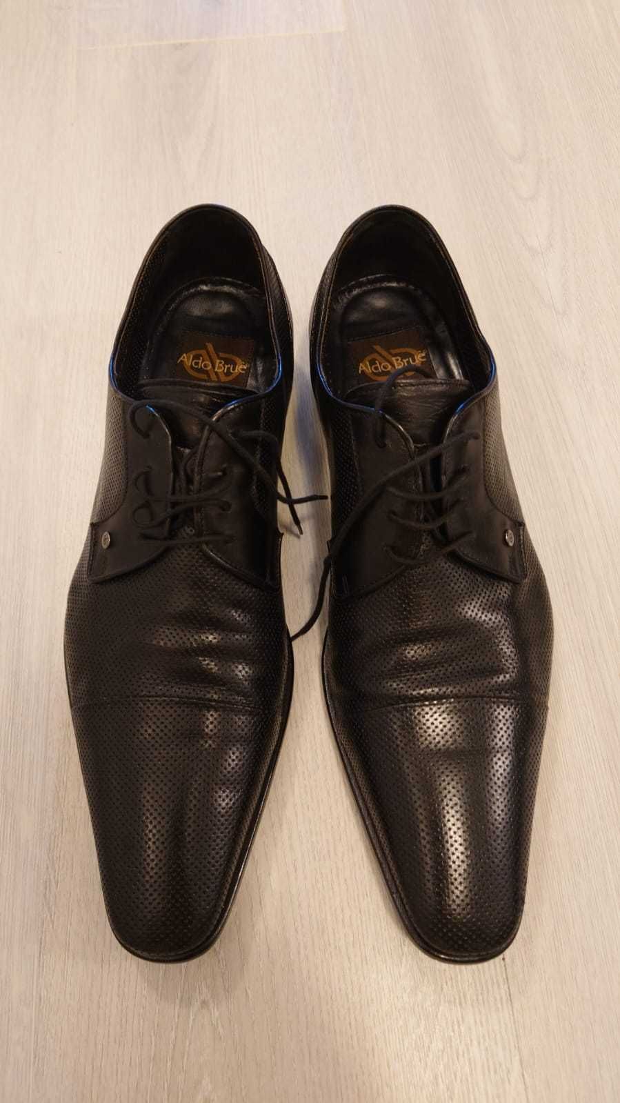 Pantofi piele barbati, Aldo Brue, made in Italy, talpa de piele, 44