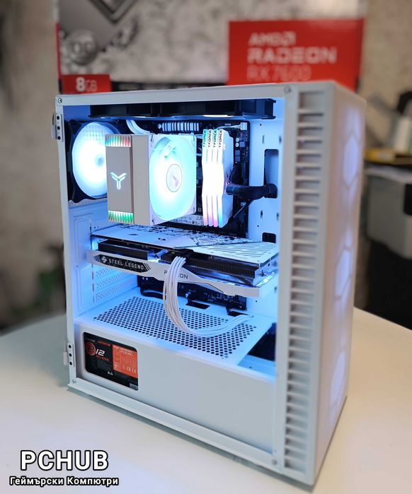 NEW PC RX 7600, Ryzen 5600X, 32GB RAM, 1TB SSD Нов Компютър с Гаранция
