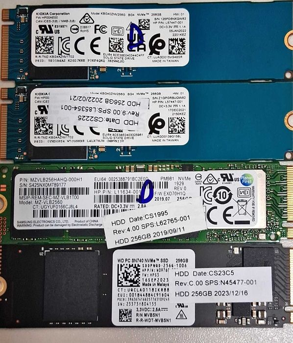 SSD-uri NVMe M2 256GB laptop/pc