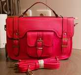 Geantă crossbody, piele ecologică textură safiano