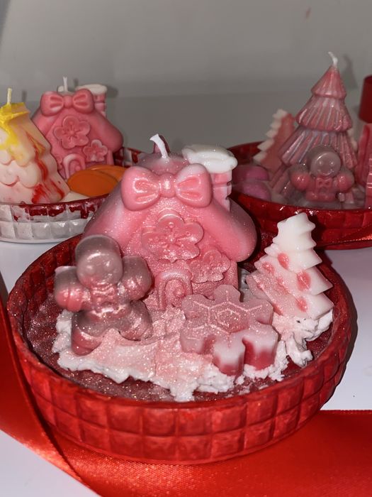 Aranjamente lumanari parfumate Craciun