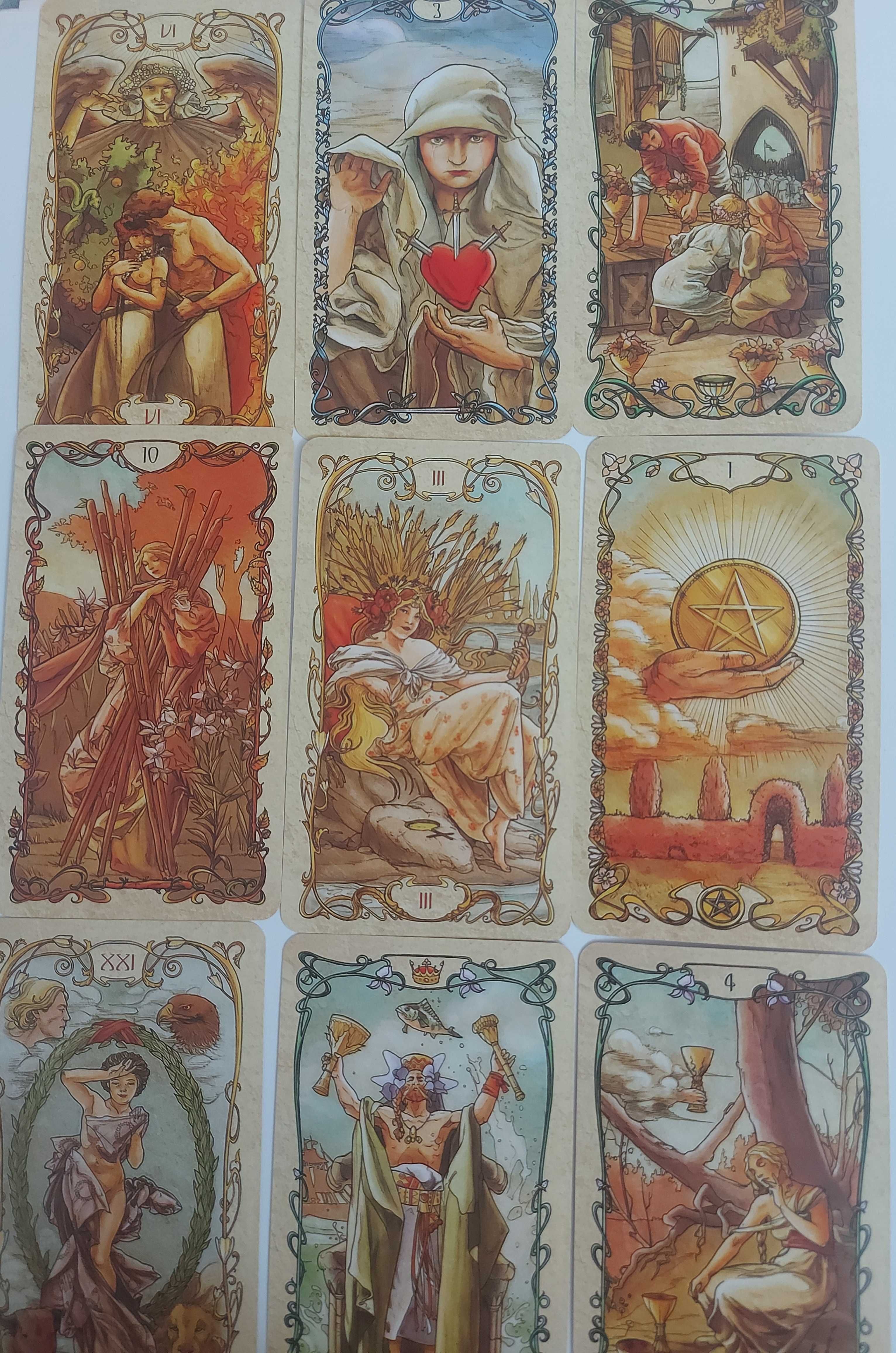 Carti de tarot mini Mucha