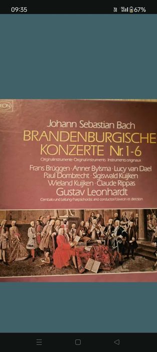 Bach concerte 2 buc (Brandenburg discuri vinil