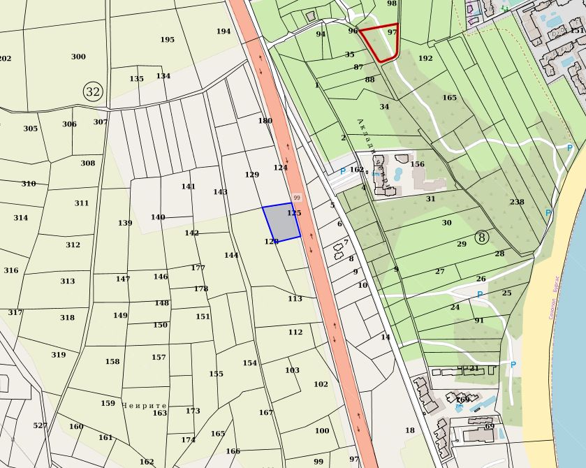 Парцел с лице на главен път