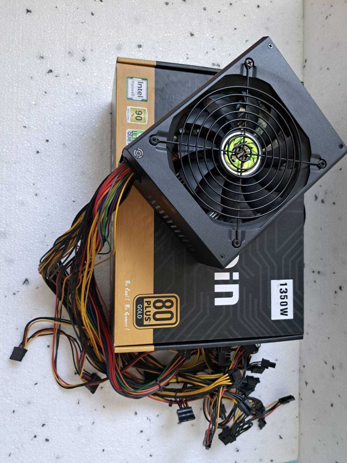 Захранване Gamemax PSU 1350W GOLD Bitcoin Mining 12xPCIe