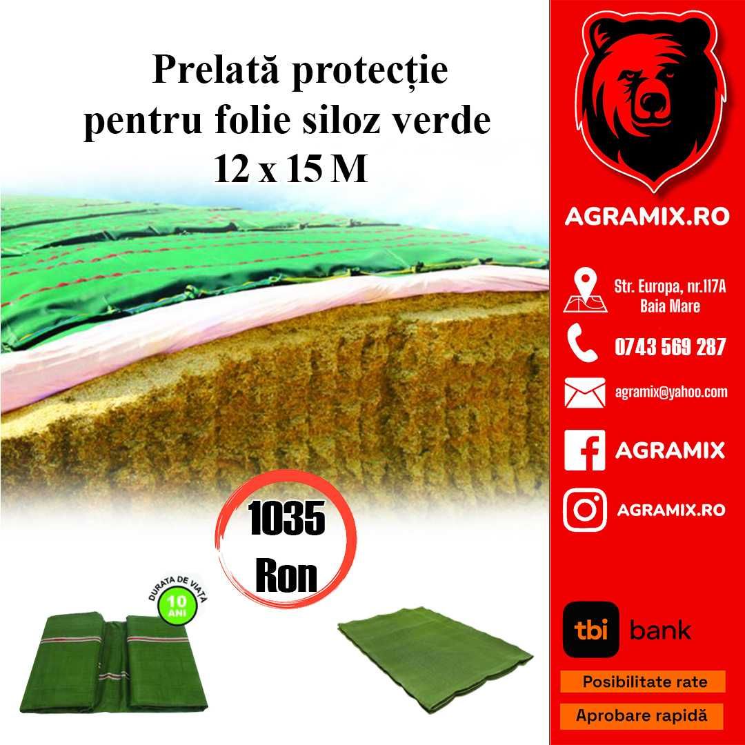 Plasa - prelata protectie pentru folie siloz verde Agramix noi