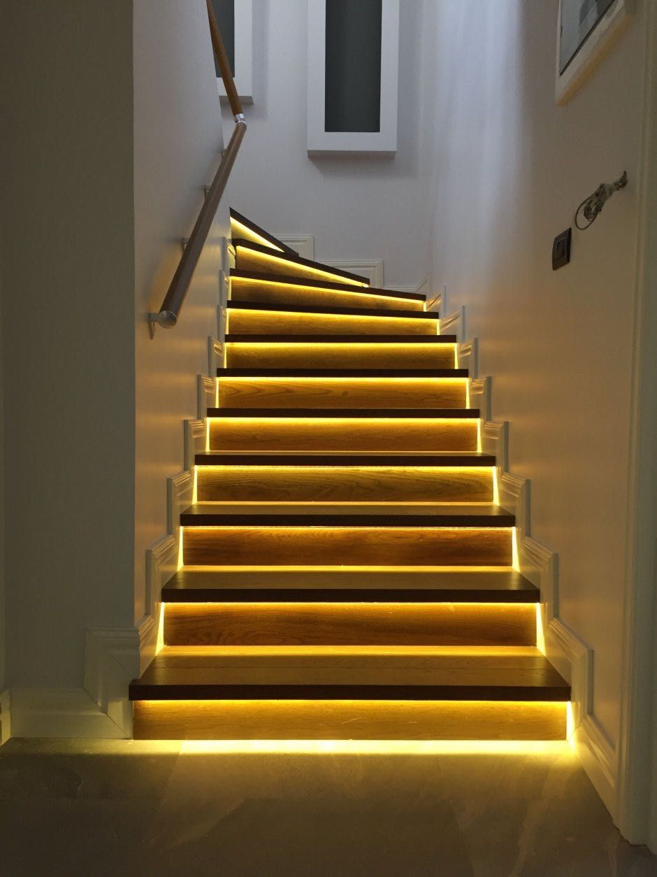 Умная подсветка лестницы в городе Атырау