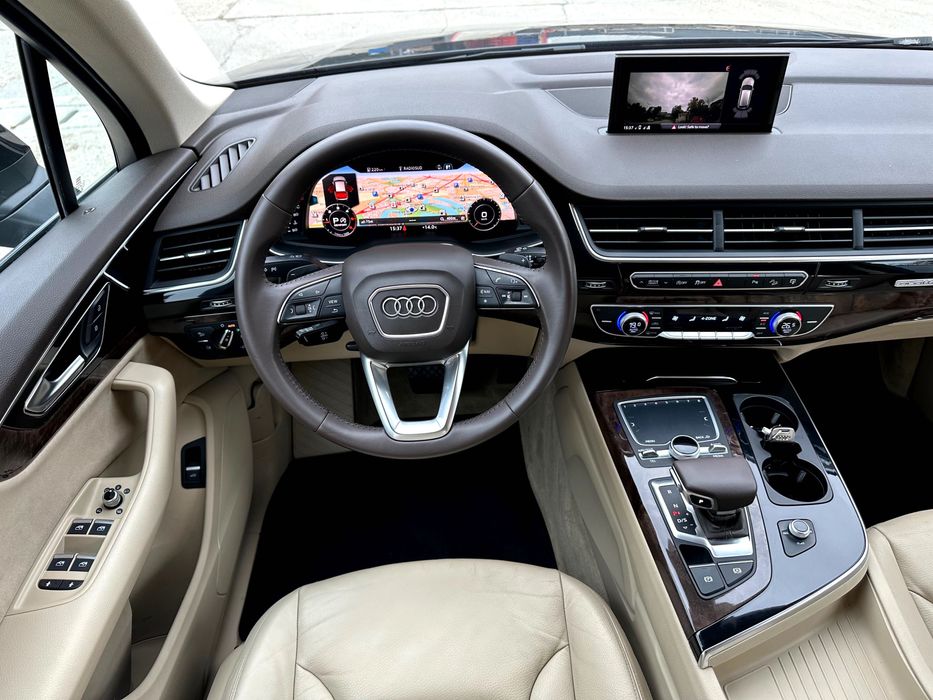 Audi Q7-2017-3.0 diesel/272CP-bord virtual-interior maro/crem-SUPERBA!