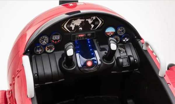 Avion electric pentru copii Kinderauto BJ20201 2x 30W telecomanda RED