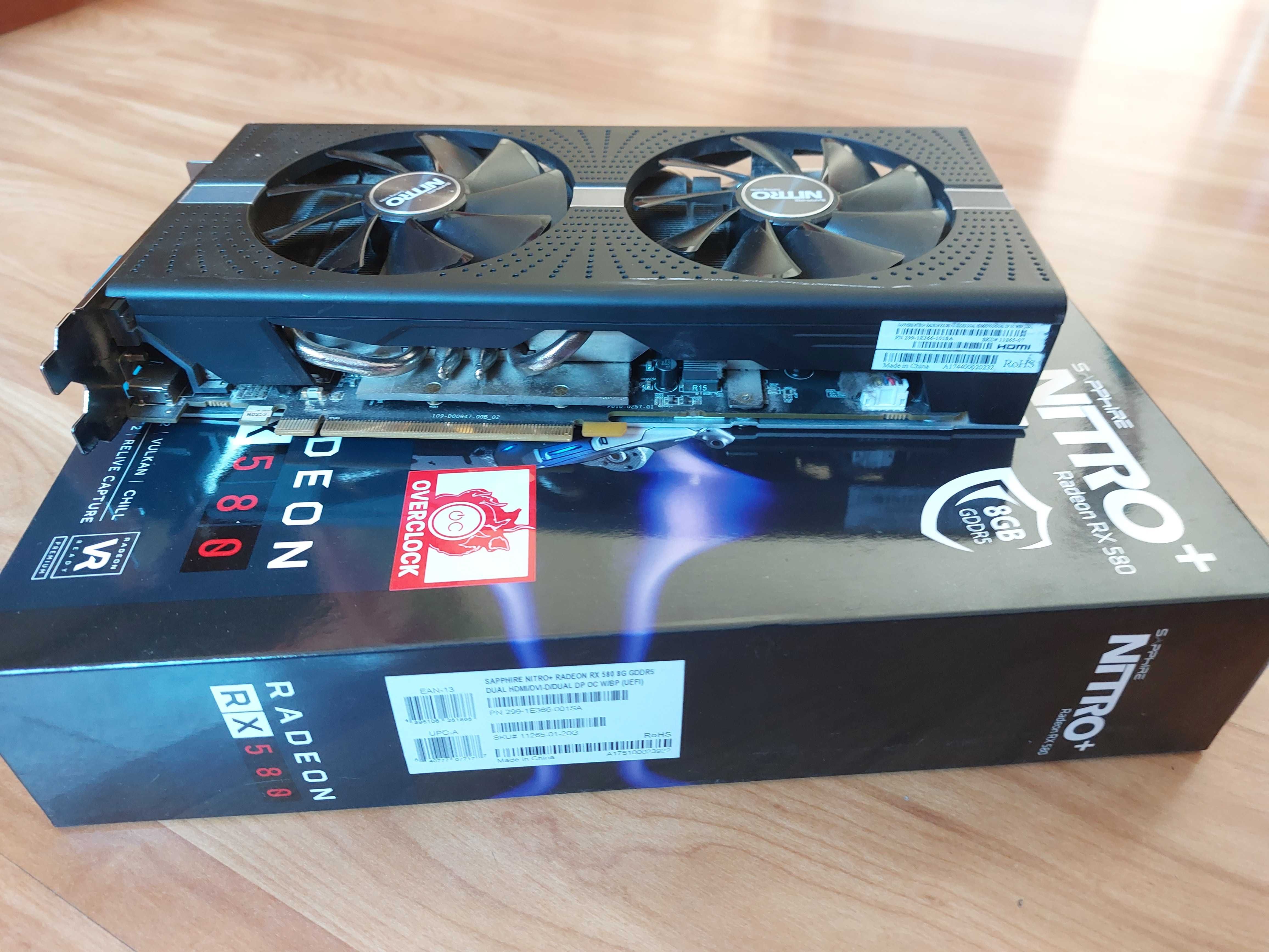 Видео карти Sapphire RADEON RX 580 NITRO+ 8GB