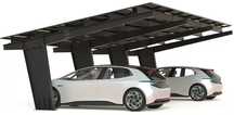 Carport premium pe structura metalica pentru 2 masini