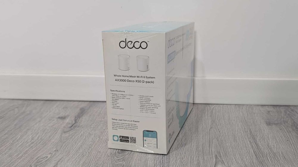 Sistem Mesh Wi-Fi TP-Link Deco X50(2-pack), Dual-Band, Gigabit, AX3000