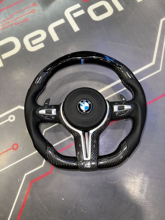 Volan BMW M CARBON / LED / Vibratii / Incalzire / DISTRONIC! SERIA F/E