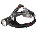Lanterna cap IdeallStore®, Hiking Ranger, zoom, aluminiu, negru