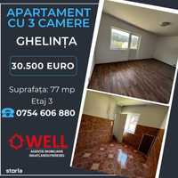 Apartament cu 3 camere în Ghelința!