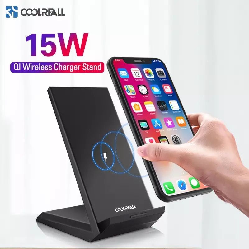 Incarcator Birou Stand Wireless Fast Charger + Cablu Usb