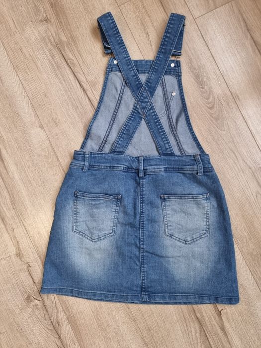Salopeta fustă denim Yigga, mărimea 146-152