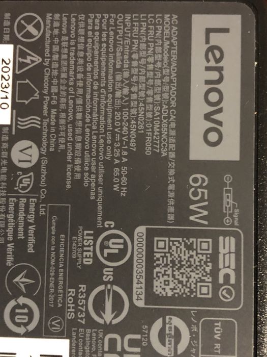 Încărcător NOU laptop Lenovo .