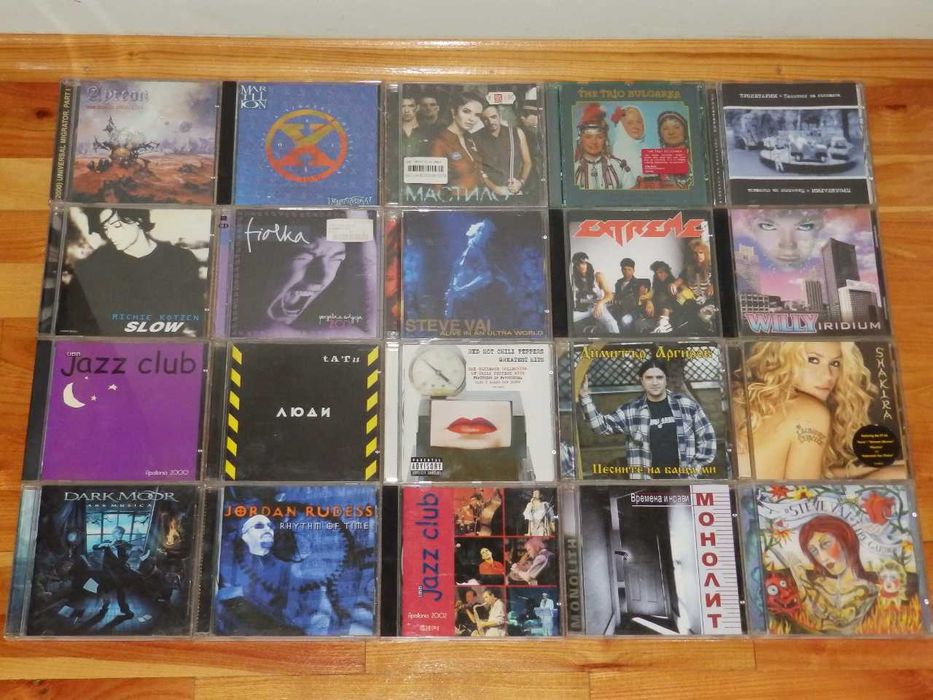 Оригинални Метал, Рок, Джаз, Поп и други CD-та, DVD и видеокасети